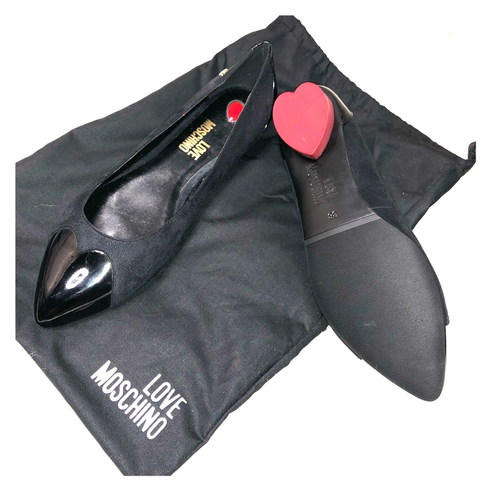 Moschino Black Flats